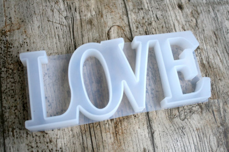 Силиконовый молд "LOVE" 20*8 см