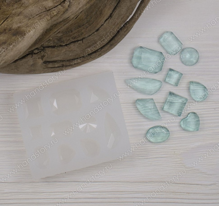 Молд для украшений "10 граненых форм"