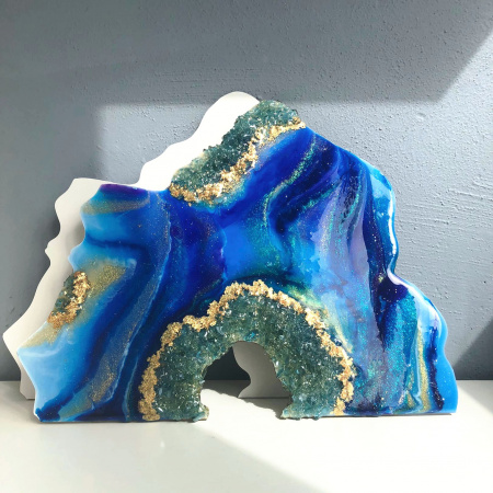 Набор для рисования смолой MixArt Resin ГЕОДА (1 артборд)