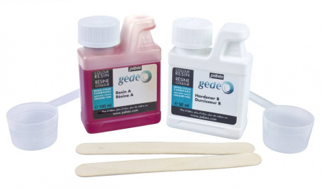 Цветная смола Pebeo Gedeo Colour Resin, рубин, 150 мл.