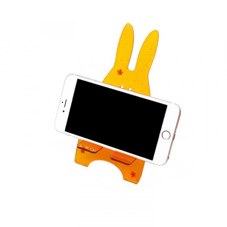 Силиконовый молд подставка телефона "Кролик" 15 см