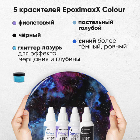Набор для рисования смолой КРАЙНИЙ КОСМОС (20 см)