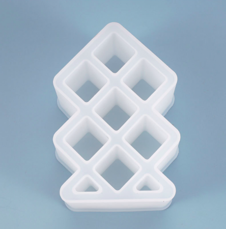 Силиконовый молд 3D Ёлка вафельная 14 см