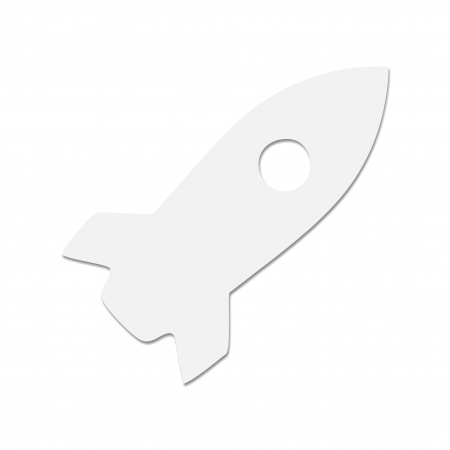 Артборд для рисования, ракета 30х16