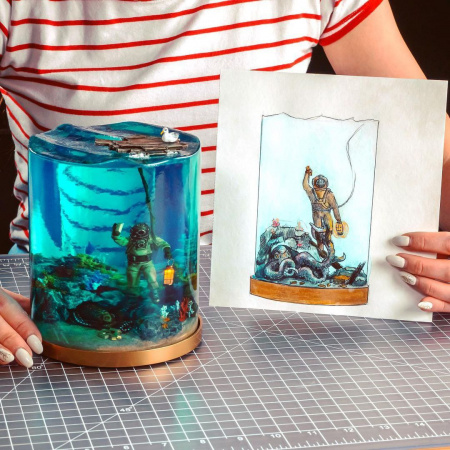 Прозрачная эпоксидная смола EpoximaxX DECOR X10, 1,35 кг