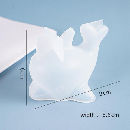 Силиконовый молд 3D Дельфинчик 9 см