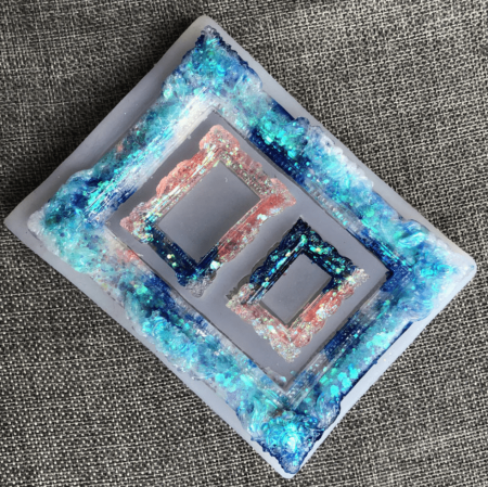 Силиконовый молд "Рамки для картин 3 в 1" 13*10 см