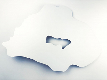 Артборд. Жеода - имитация среза камня, 60х40 см