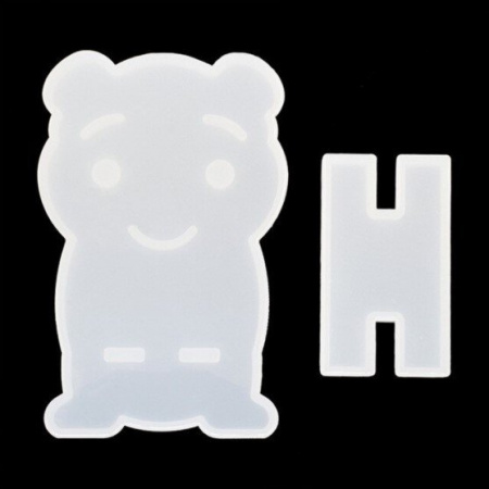 Силиконовый молд подставка телефона "Медвежонок" 16 см