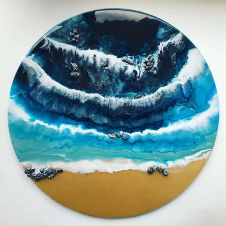 Прозрачная эпоксидная смола для рисования MixArt Resin, 750 г