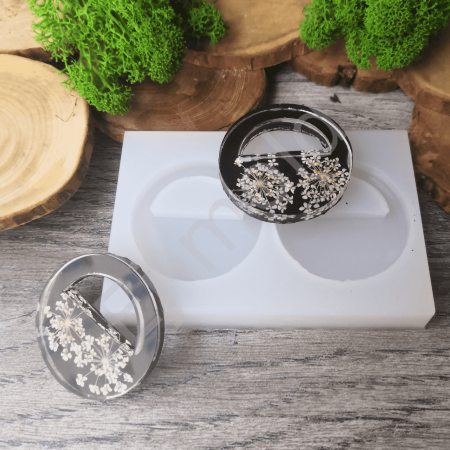 Молд для украшений "Круглые геометрические серьги"