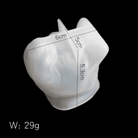 Cиликоновый молд Бульдог 6 см