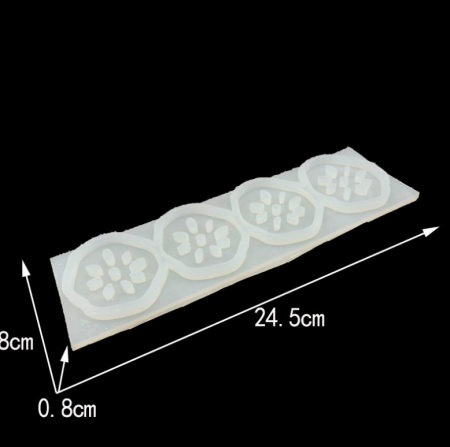 Силиконовый молд 4 Цветка