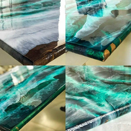 Прозрачная эпоксидная смола для рисования MixArt Resin, 750 г