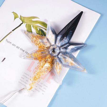 Силиконовый молд Новогодняя звезда 24 см