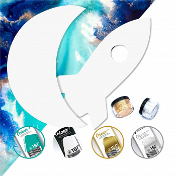 Набор для рисования в технике Resin Art "Полёт на луну"