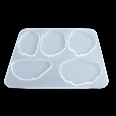 Силиконовый молд "Жеоды" 5 в 1 (31*25 см)