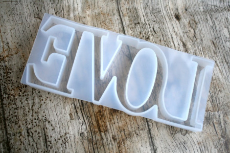 Силиконовый молд "LOVE" 20*8 см