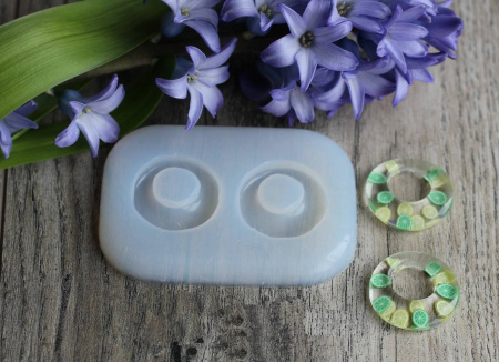 Молд для украшений "Два кольца"