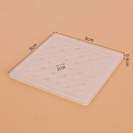 Силиконовый молд Английский алфавит прописной с цифрами