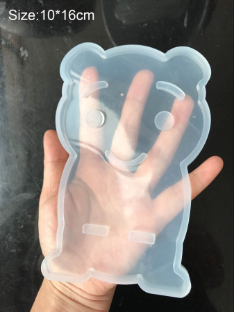 Силиконовый молд подставка телефона "Медвежонок" 16 см