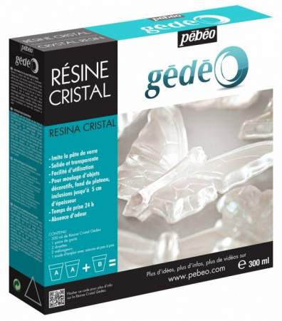 Прозрачная смола Pebeo Gedeo Crystal Resin, 300 мл.