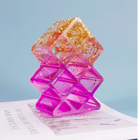 Силиконовый молд 3D Ёлка вафельная 14 см