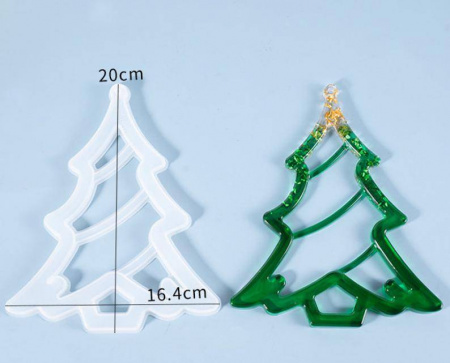 Силиконовый молд Елка 20 см